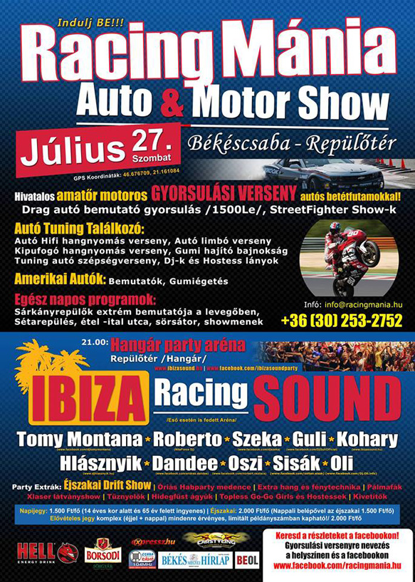 Racing Mánia - Autó-Motor Show